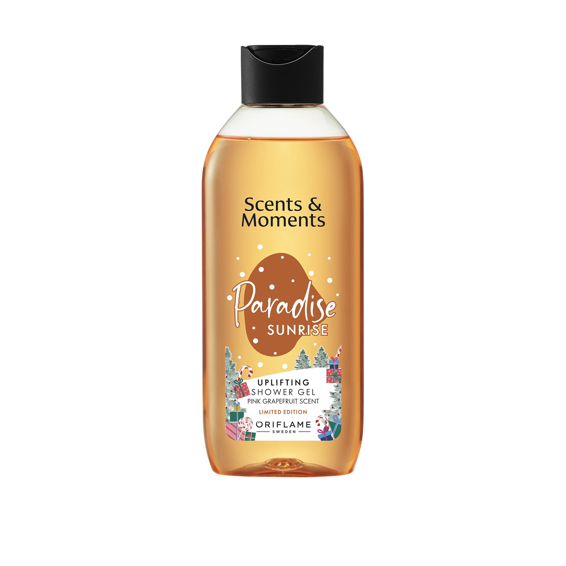 45821 Бодрящий гель для душа с розовым грейпфрутом Scents & Moments. Праздничный выпуск