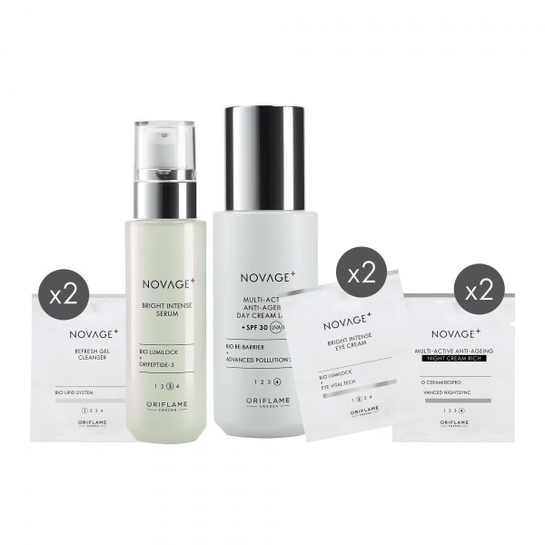 Пробный комплексный уход против пигментации Novage+ Bright Intense [Брайт Интэнс]