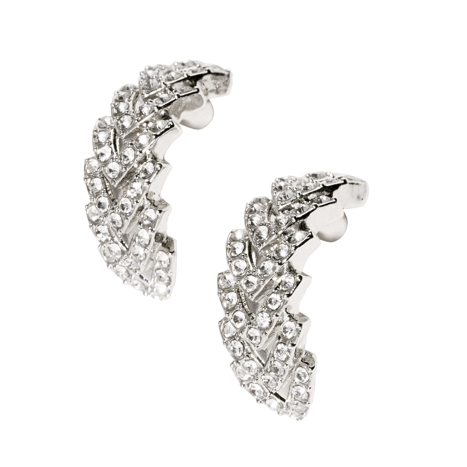 48568 Серьги со сверкающими вставками