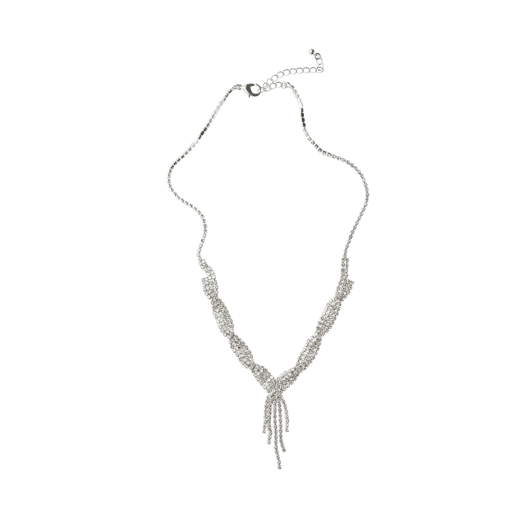 48569 Колье со сверкающими вставками