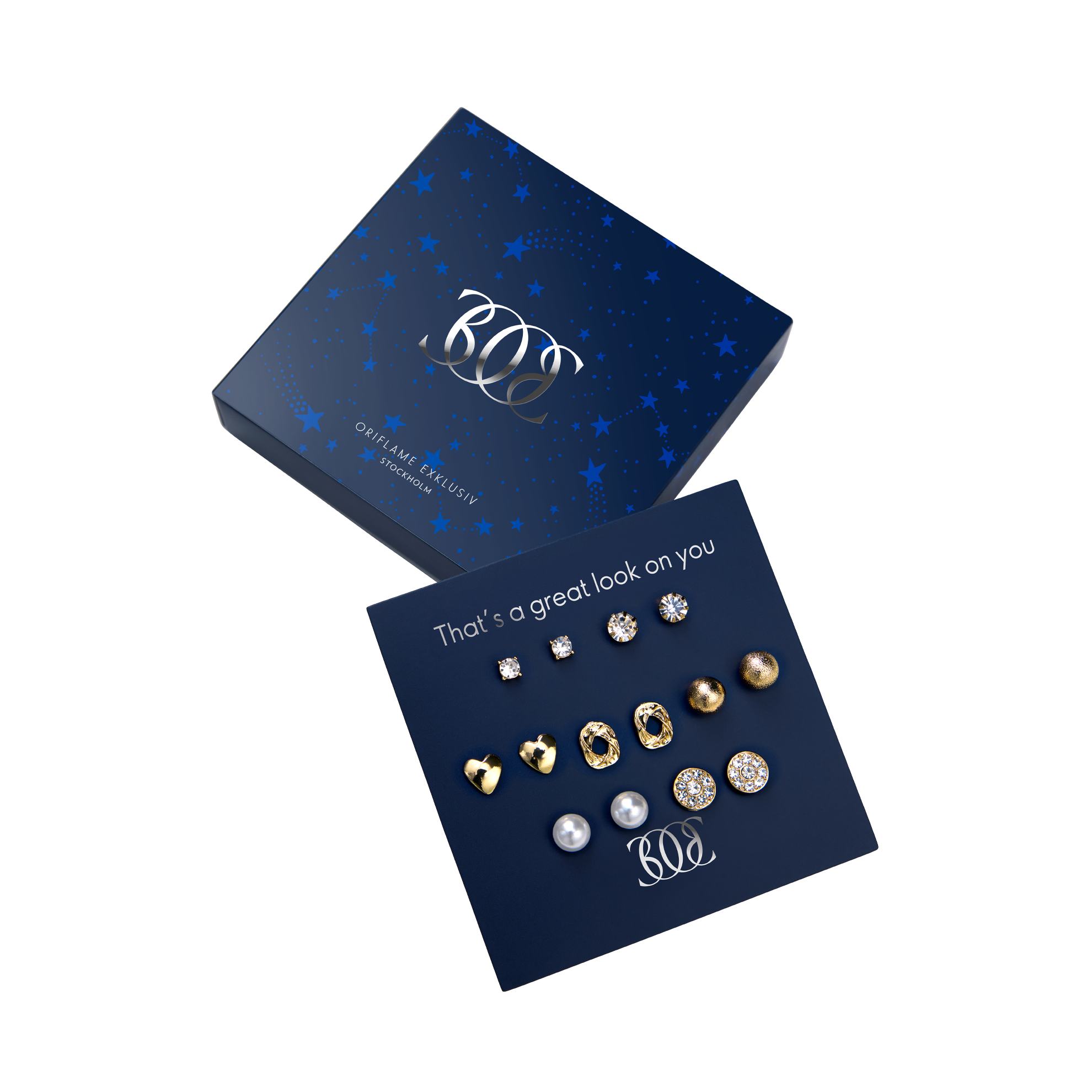 48577 Набор из 7 пар серёг-пусетов