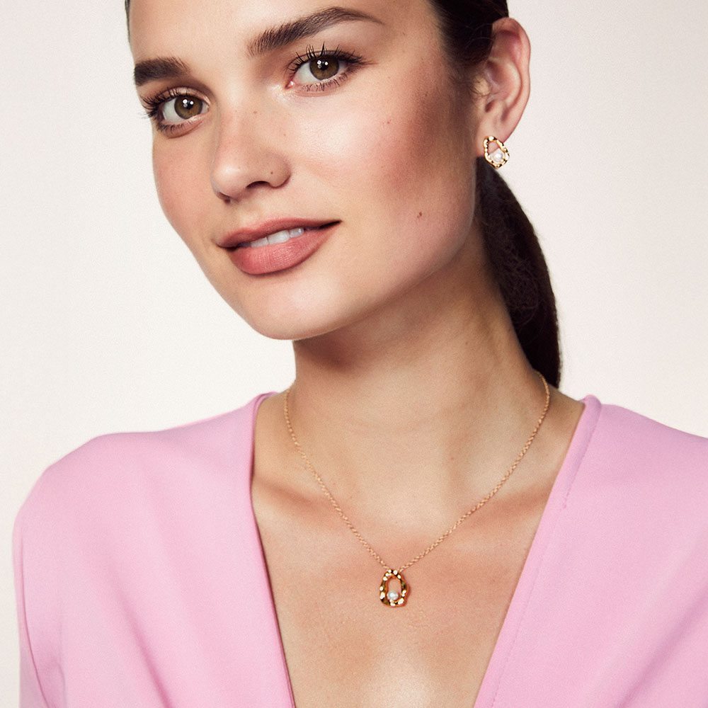 48952 Набор украшений с перламутровой бусиной